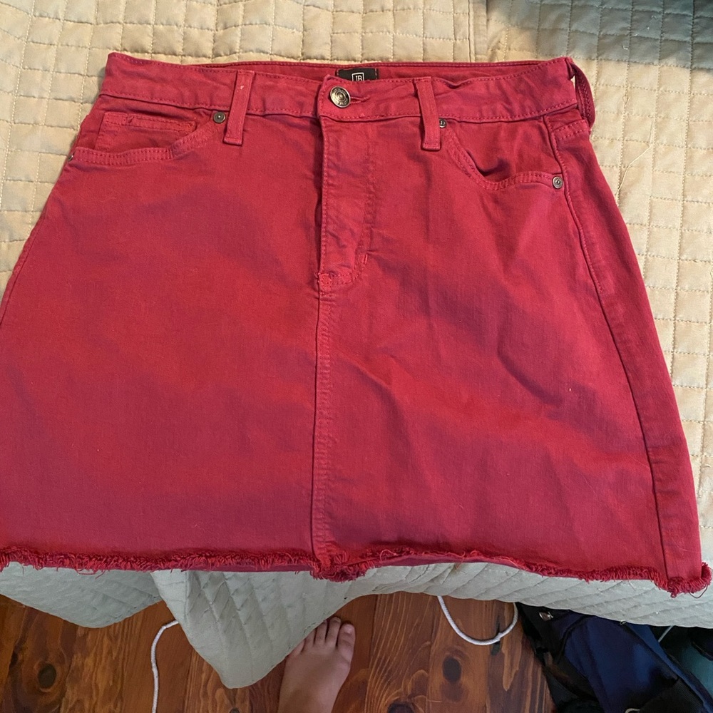 Just black red skirt.